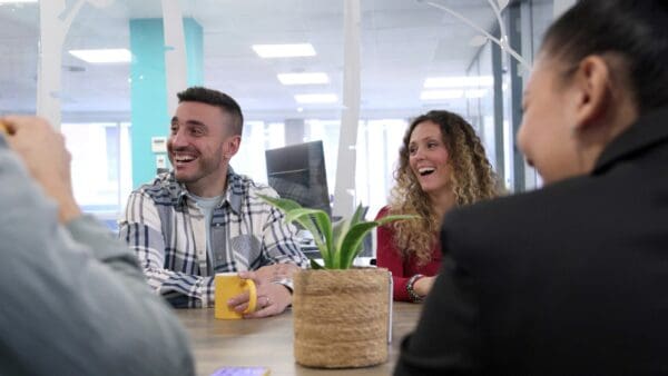 The Power of 3 Words 3 laughter at H7 meeting, presenting commercials